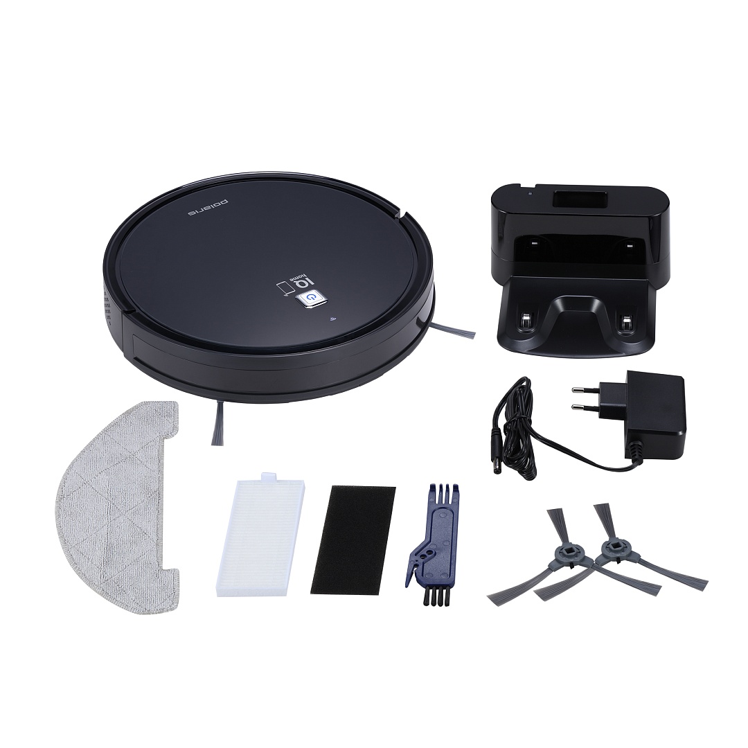 Робот-пылесос | Polaris PVCR 4105 WI-FI IQ Home Aqua (Черный)